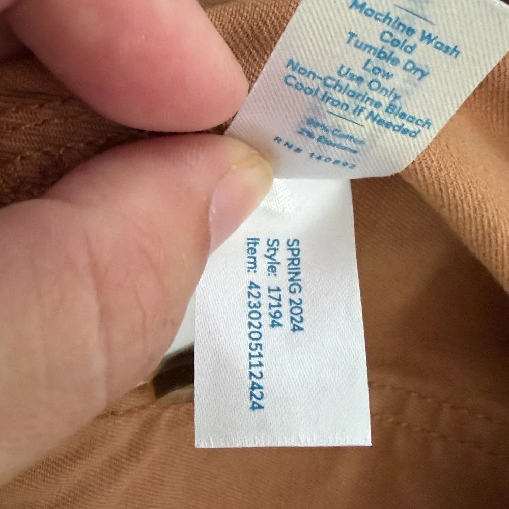 Marine Layer Bridget High Waist Raw Hem Wide Leg Pants Size 10 Rust Soft Stretch